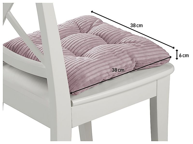 XDREAM Stuhlkissen Sitzkissen Set (2er & 4er) für Stühle und Bänke, robuste günstig online kaufen