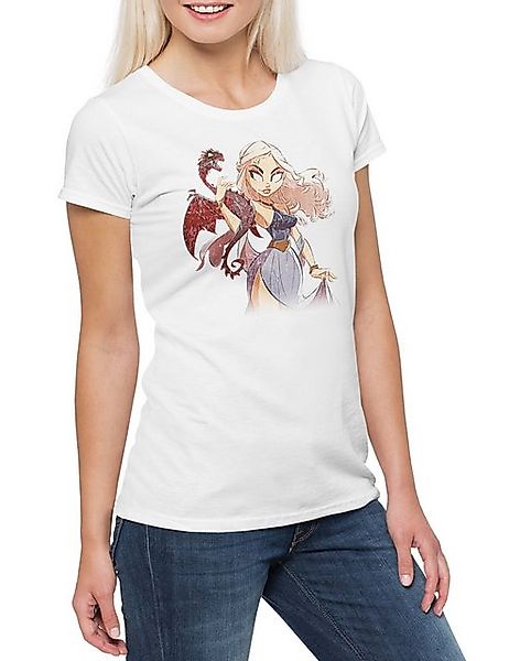Urban Backwoods Print-Shirt Dragon Comic Girl Damen T-Shirt Game Of Symbol günstig online kaufen
