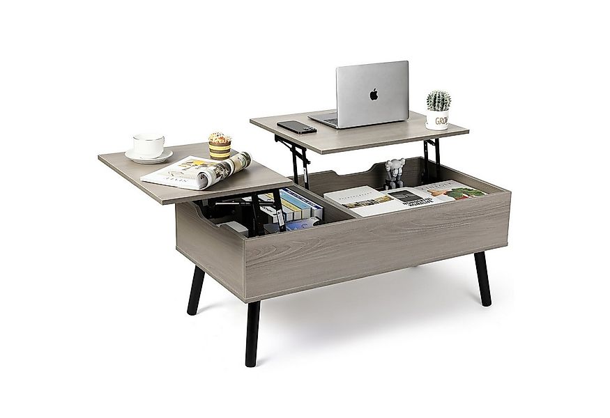 VOWNER Couchtisch Höhenverstellbarer, Wohnzimmertisch, Beistelltisch, Verse günstig online kaufen