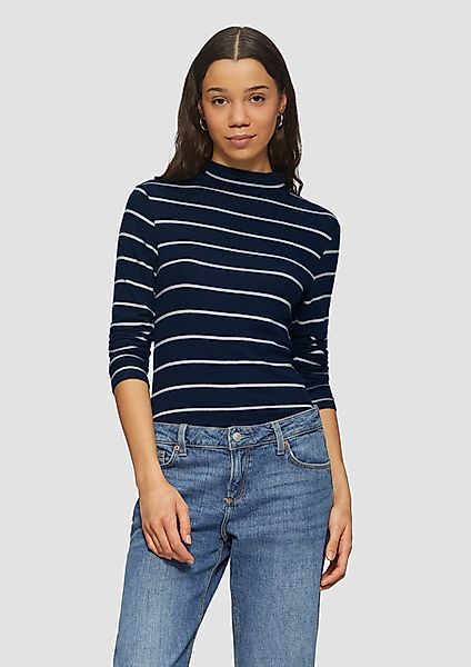 QS Langarmshirt Softes Longsleeve aus Viskosemix günstig online kaufen