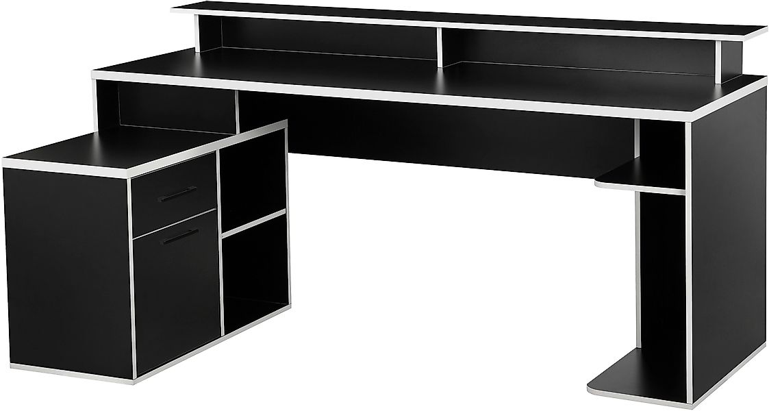 INOSIGN Gamingtisch Game, Computertisch, Eckschreibtisch, Towerfach, günstig online kaufen