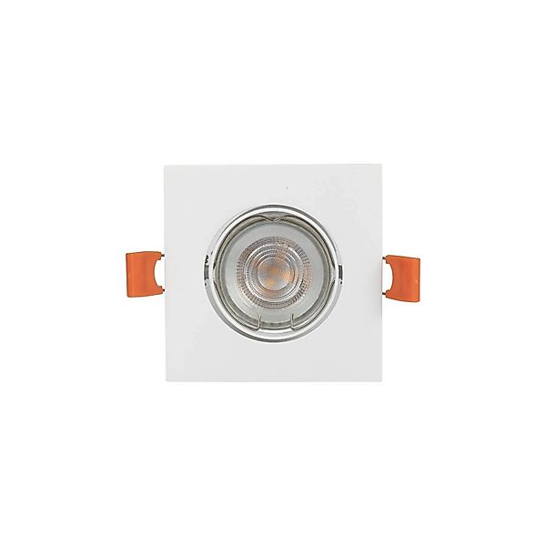 PRIOS Einbaustrahler Fibur 10042580 Modern in Weiß aus Metall 1-flammig GU1 günstig online kaufen