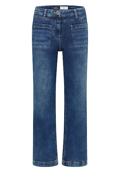 CECIL Stoffhose Style TOS Neele Mid Blue Patch günstig online kaufen