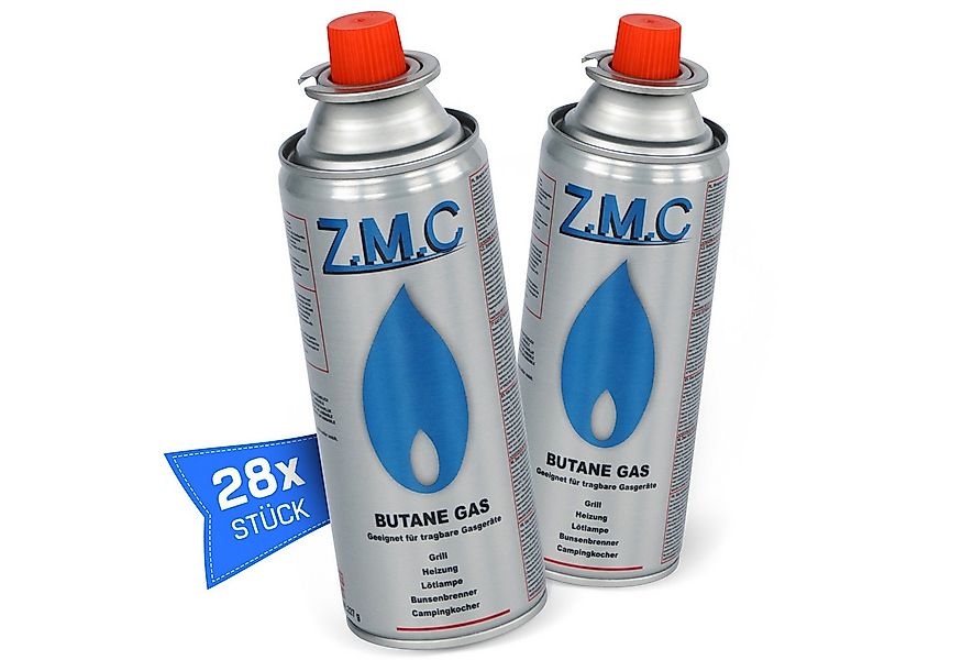 ZMC Gaskartusche 28x Butan Gas Kartusche 227g Butangas Bajonett-Anschluss, günstig online kaufen