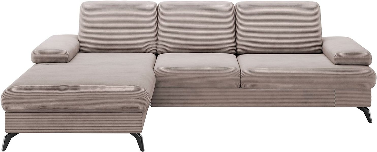 sit&more Ecksofa "Morris Jubi L-Form", inkl. Armteilfunktion und 1 Zierkiss günstig online kaufen