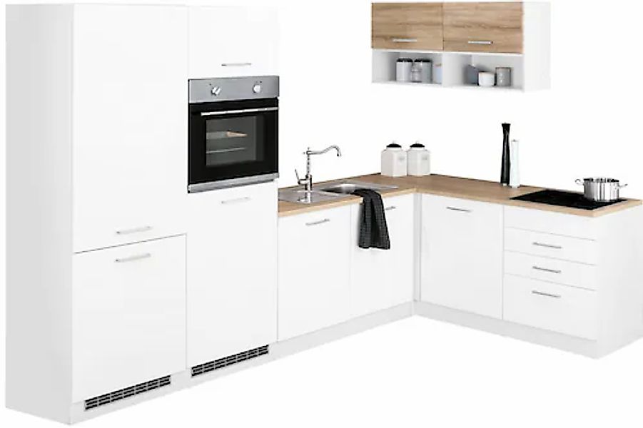 KOCHSTATION Winkelküche "KS-Visby", ohne E-Geräte, 300x180 cm, für Kühl/Gef günstig online kaufen