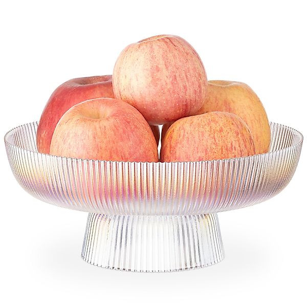 Navaris Aufbewahrungskorb Frucht Schüssel aus Glas günstig online kaufen