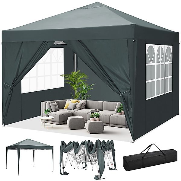 LUCKZON Pavillon 3x3m Pavillon, wasserdicht,UV-Schutz 50+, günstig online kaufen