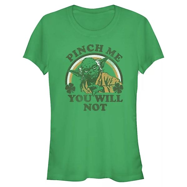 Star Wars - Yoda Will Not Pinch - St. Patrick's Day - Frauen T-Shirt günstig online kaufen