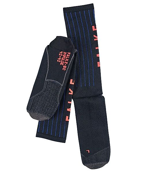 FALKE BC Impulse Stripe Biking Socken, 37-38, Schwarz, Streifen, 16876-3002 günstig online kaufen