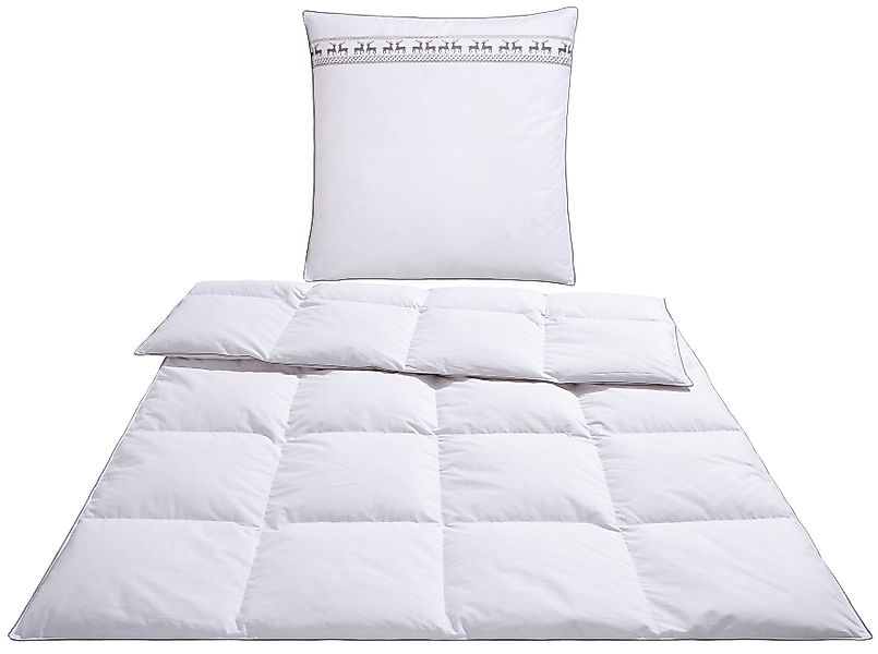 Älgdröm Daunenbettdecke + Kopfkissen "Sorsele, Bettdecke 135x200 cm oder 15 günstig online kaufen
