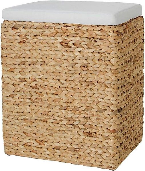 VIVANNO Hocker Wasserhyazinthe PALU Rechteckig - Natur Geflochten (1 St), 4 günstig online kaufen
