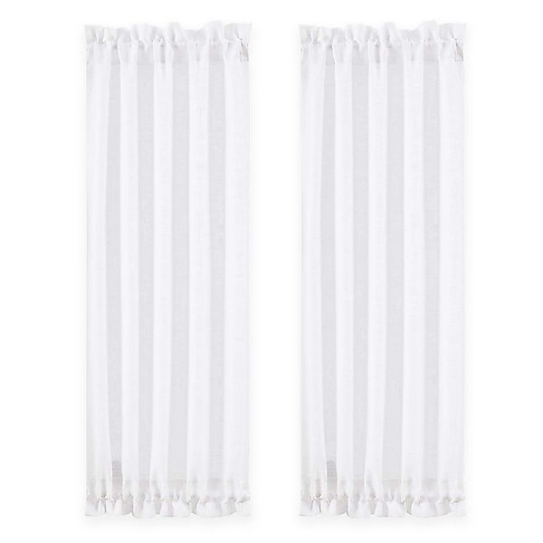 Rosnek Türvorhang 2 Paneele, Voile, Kräuselband, günstig online kaufen