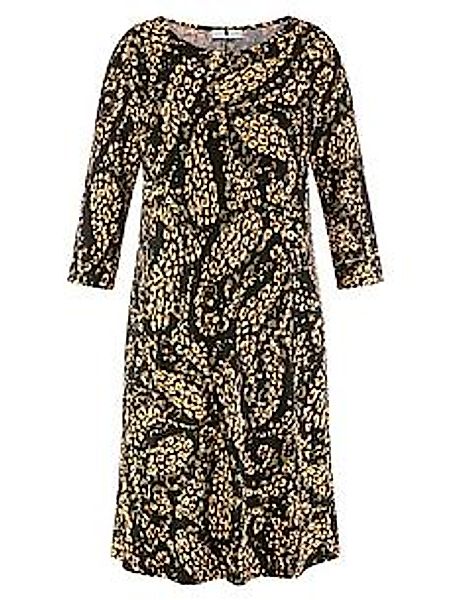 Jersey-Kleid Rundhals-­Ausschnitt Anna Aura schwarz günstig online kaufen