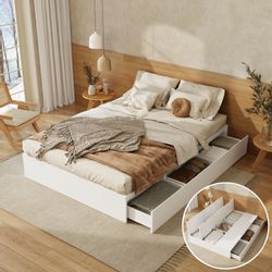 STILVORA Holzbett 140×200 mit Matratze&Stauraum unter günstig online kaufen