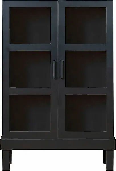 WOOOD Vitrine »Bonk«, ausgestattet mit drei Regalen, H 160 cm x B 107 cm günstig online kaufen