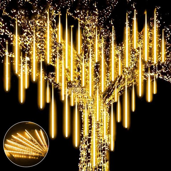 LMaxhome LED-Lichterkette Röhre Regenlichterkette Meteorschauer Weihnachtsd günstig online kaufen