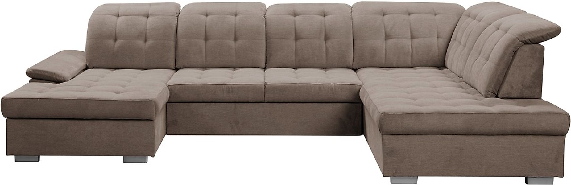 WERK2 Wohnlandschaft »Kordula-New U-Form«, Sofa in U-Form mit Schlaffunktio günstig online kaufen