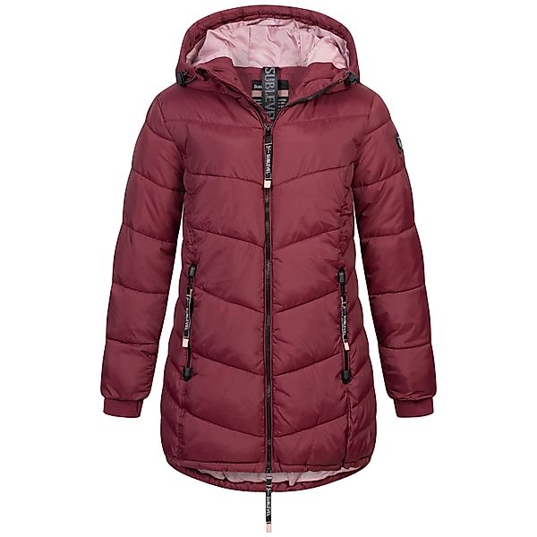 SUBLEVEL Steppjacke Damen Mantel mit Kapuze günstig online kaufen