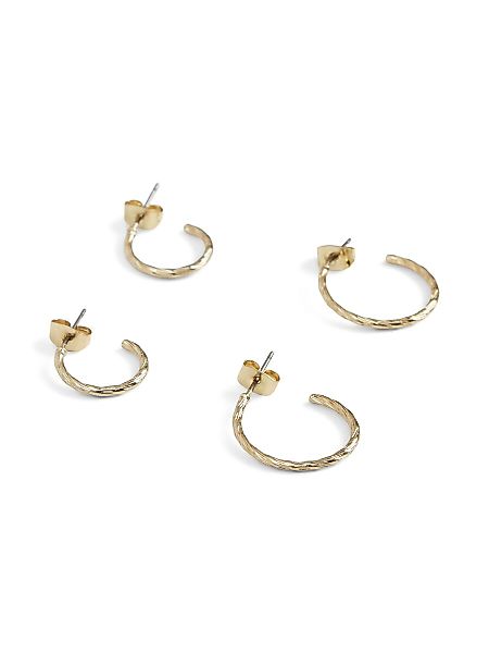 VILA 2er-pack Creolen Ohrringe Damen Gold günstig online kaufen