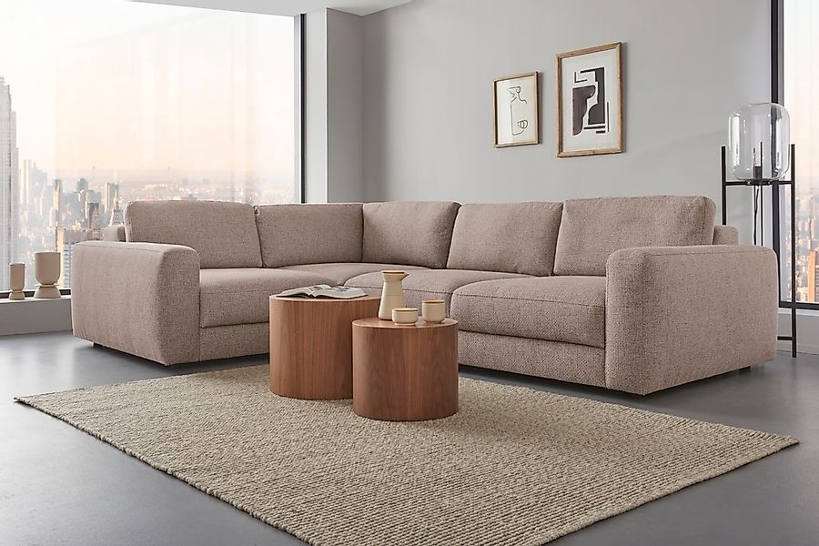 Home affaire Ecksofa "Bloomfield, Breite 304cm, Mega Polsterecke mit viel P günstig online kaufen