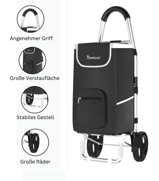 Cheffinger Einkaufstrolley 56L Einkauf Trolley - günstig online kaufen