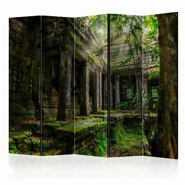 artgeist Paravent Preah Khan II [Room Dividers] grün-kombi Gr. 225 x 172 günstig online kaufen