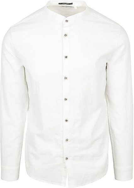 No Excess Hemd Leinen Blend Weiß - Größe XL günstig online kaufen