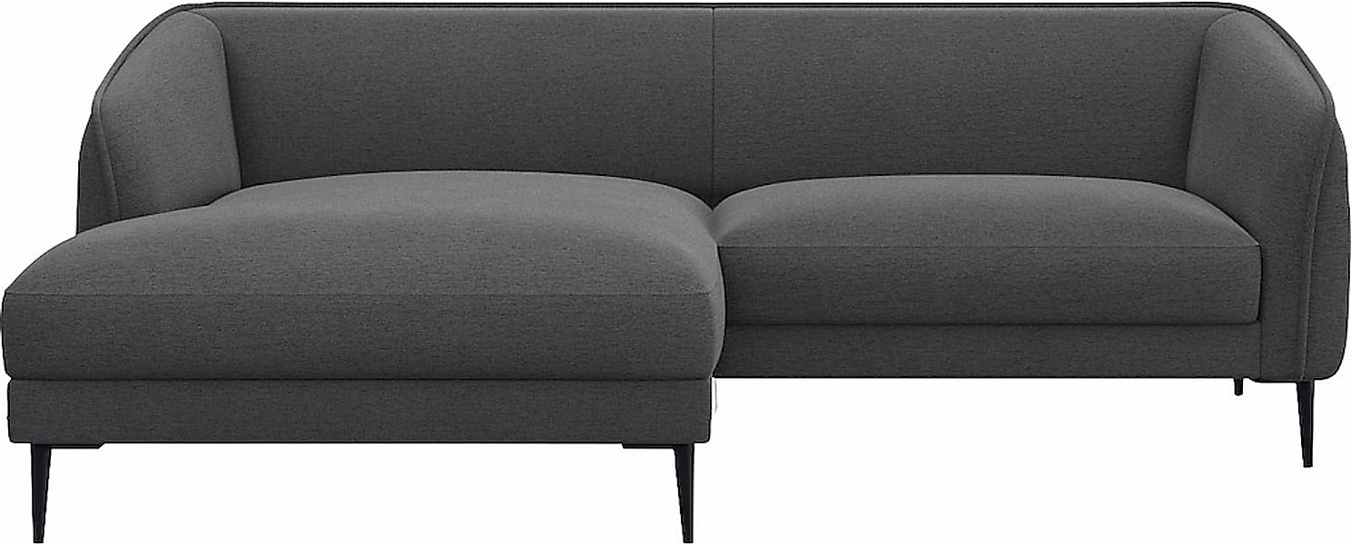 FLEXLUX Ecksofa "Belle Designsofa, bequem durch Kaltschaum im Sitz", Skandi günstig online kaufen