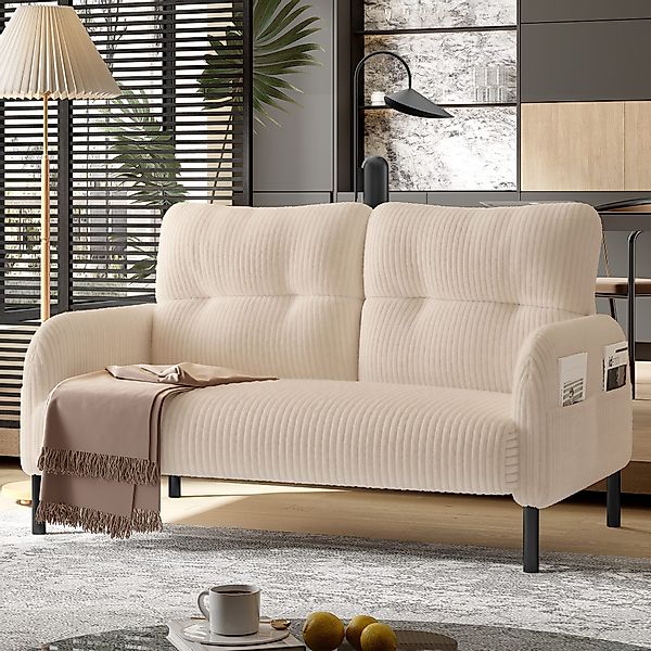 Odikalo 2-Sitzer Loungesofa Freizeitsofa Armlehnensofa Rückenlehne günstig online kaufen