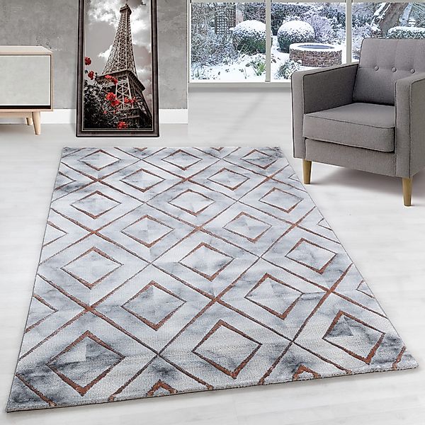 Carpettex Designteppich Marmor Design, Rechteckig, Höhe: günstig online kaufen