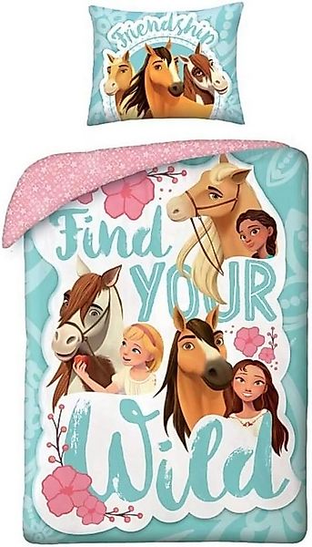 Spirit Bettwäsche Spirit Pferde Freundschaft Wende Bettwäsche Set Kopfkisse günstig online kaufen