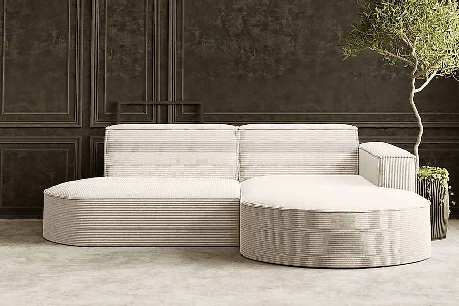 Kaiser Möbel Ecksofa Designer MODENA STUDIO L stoff Cord, Verita,Boucle, Ec günstig online kaufen