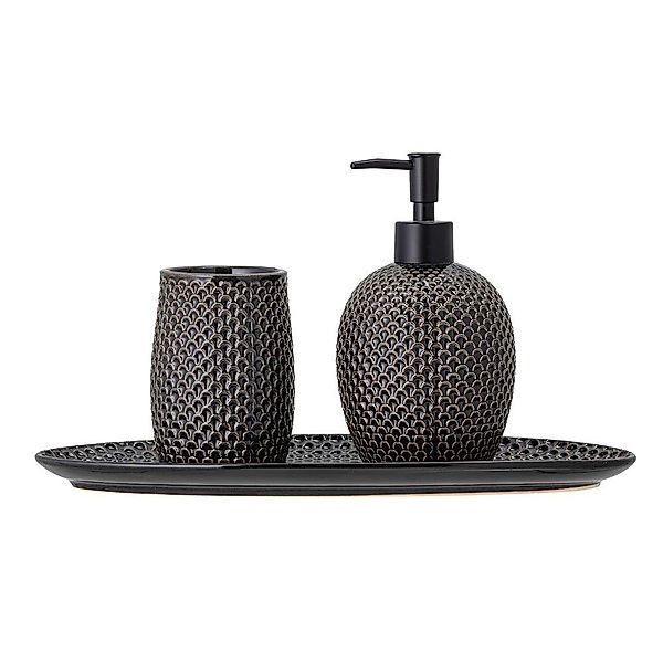 Bloomingville Seifenspender Soap Dispenser Set, Grey, günstig online kaufen