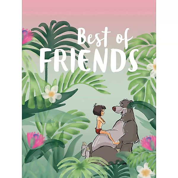 Komar Wandbild Jungle Book Best of Friends Disney B/L: ca. 30x40 cm günstig online kaufen