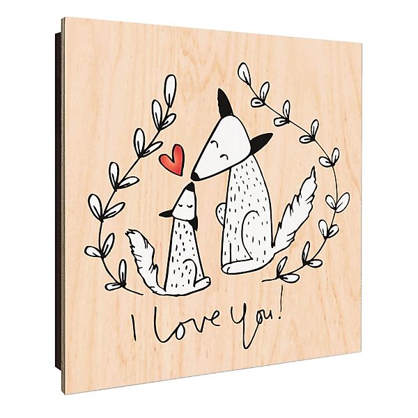 Banjado Großer Schlüsselkasten Holz 30x30cm Schwarz Scharnier Links 50 Hake günstig online kaufen