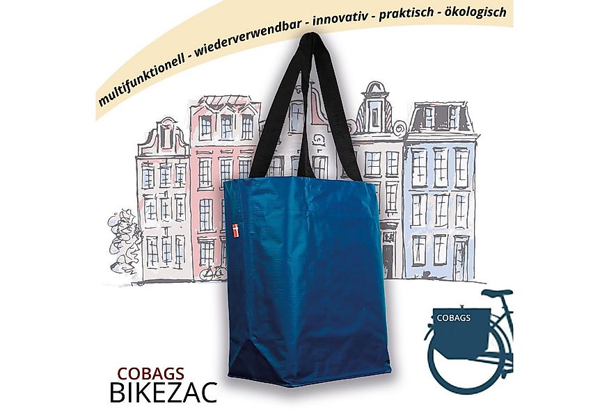 BIKEZAC Shopper COBAGS 2.0 Gepäckträgertasche Blau – Kompakt & wetterfest ( günstig online kaufen