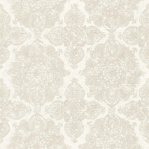 Bricoflor Helle Tapete Orientalisch Mandala Vliestapete mit Ornament in Wei günstig online kaufen