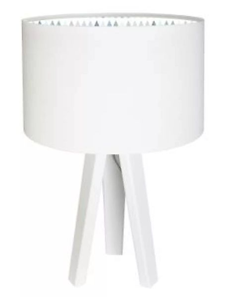 Tischleuchte Dreibein Kinderlampe Weiß Bunt Holz günstig online kaufen