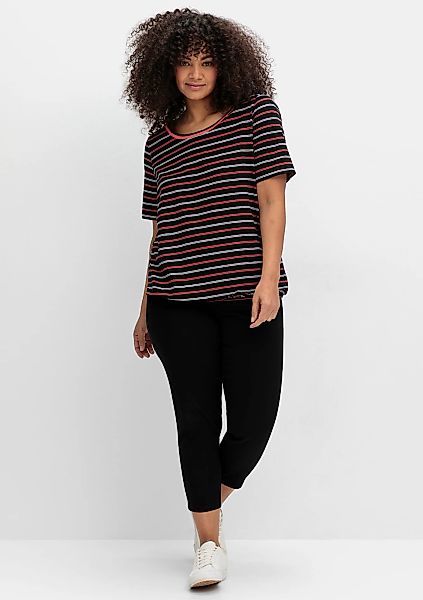 Sheego Kurzarmshirt "Rundhalsshirt" 1 Stk. tlg. günstig online kaufen