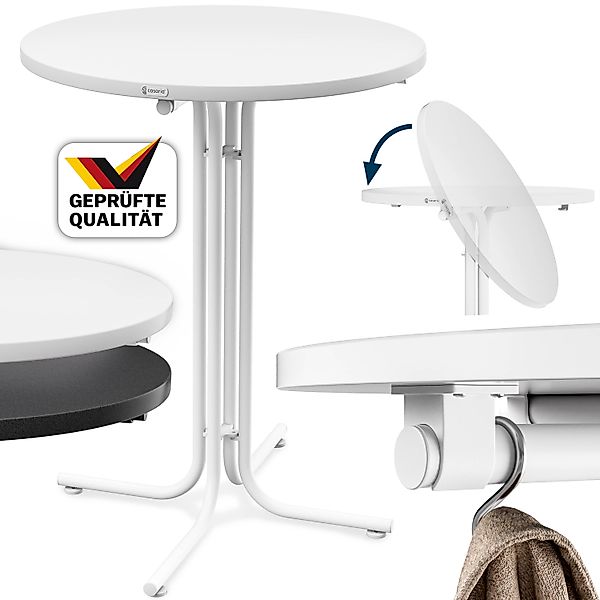 Casaria Stehtisch, Ø70x110 cm klappbar rund Garten Holz Metall Hochtisch Pa günstig online kaufen