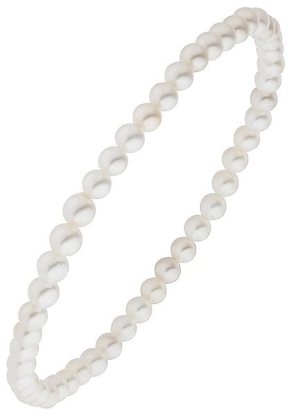 JOBO Armband Muschelkern-Perlen 4 mm, weiß 17 cm günstig online kaufen