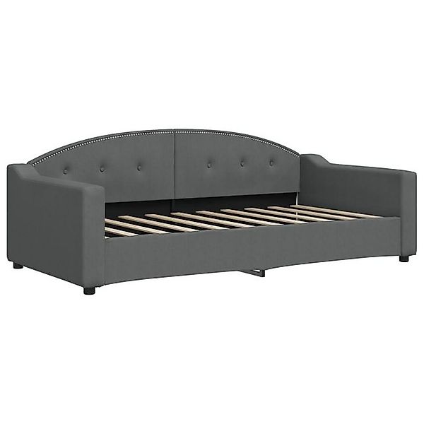 vidaXL Bettgestell, Tagesbett Dunkelgrau 90x190 cm Stoff günstig online kaufen