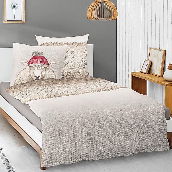 Irisette Bettwäsche, Biber, 2 teilig günstig online kaufen