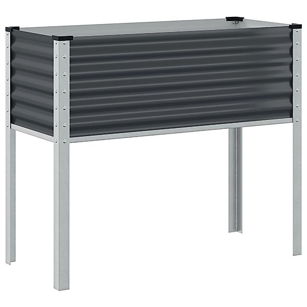 vidaXL Blumentopf Pflanzkübel Anthrazit 100x41x90 Stahl günstig online kaufen