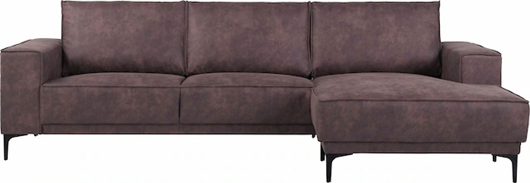 Places of Style Ecksofa »Polsterecke Oland, Struktur, Flachgewebe, Luxus-Mi günstig online kaufen