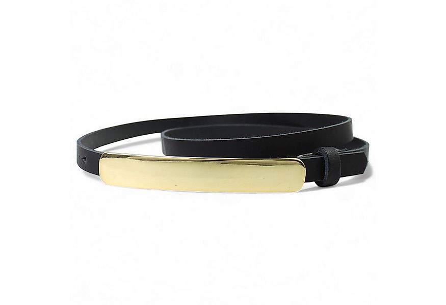 FRONHOFER Koppelgürtel 18774 (1-St) Damen Ledergürtel, lange vergoldete Gür günstig online kaufen