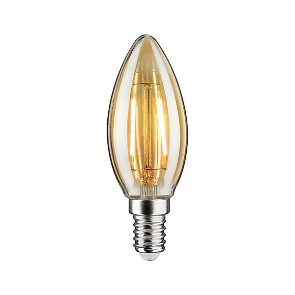 Paulmann LED-Kerze Filament Plug & Shine 24 V 2 W 1900 K Dimmbar Gold günstig online kaufen