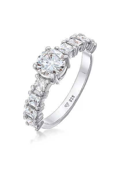 Elli Fingerring "Zirkonia Verlobung Eternity 925 Silber" günstig online kaufen