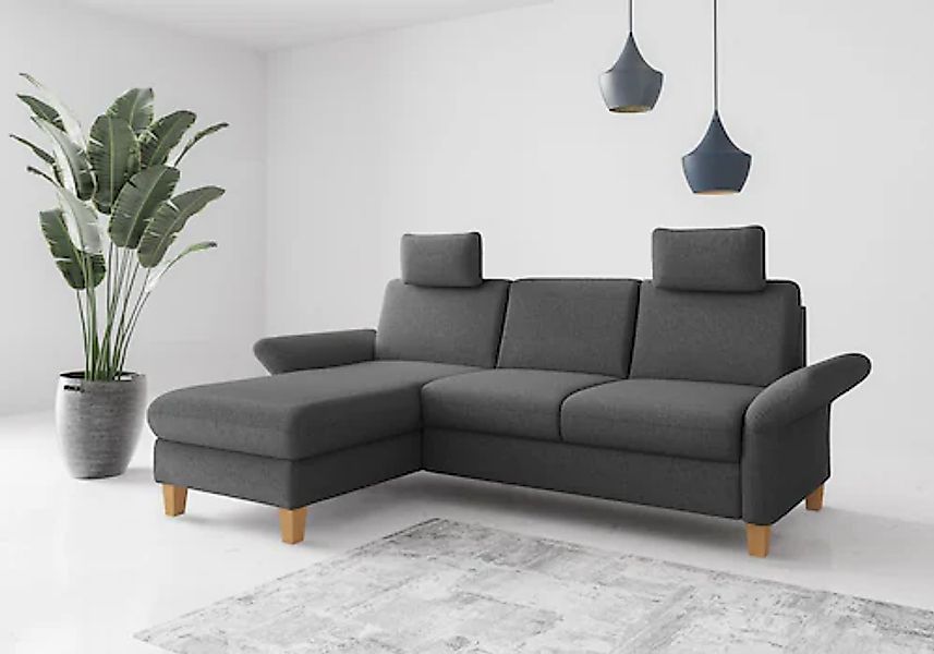 Home affaire Ecksofa "Rochelle, L-Form", wahlweise mit Armteilverstellung, günstig online kaufen